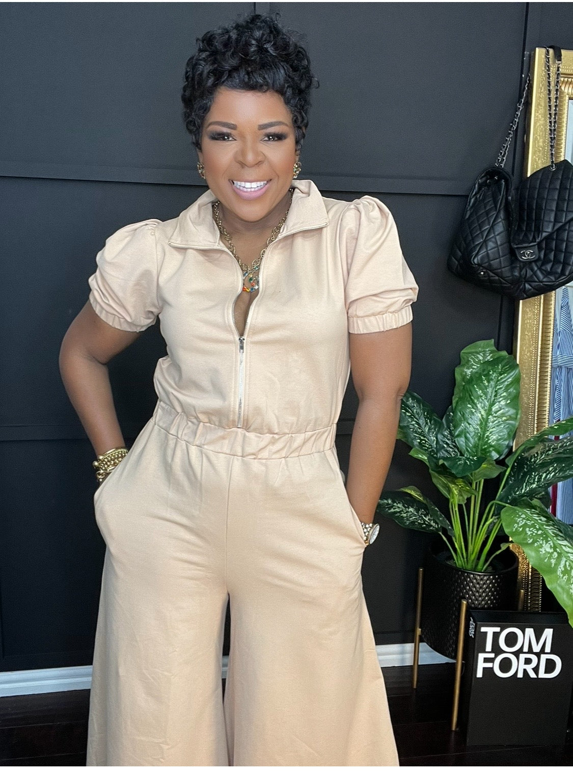 Making Moves Puff Sleeve Jumpsuit