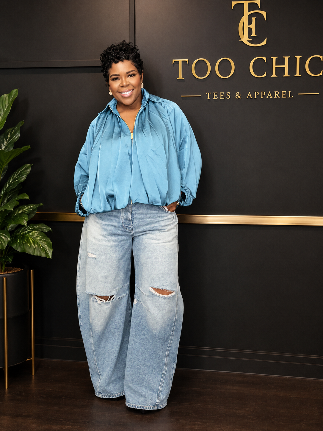 The Skylar Zip Blouse