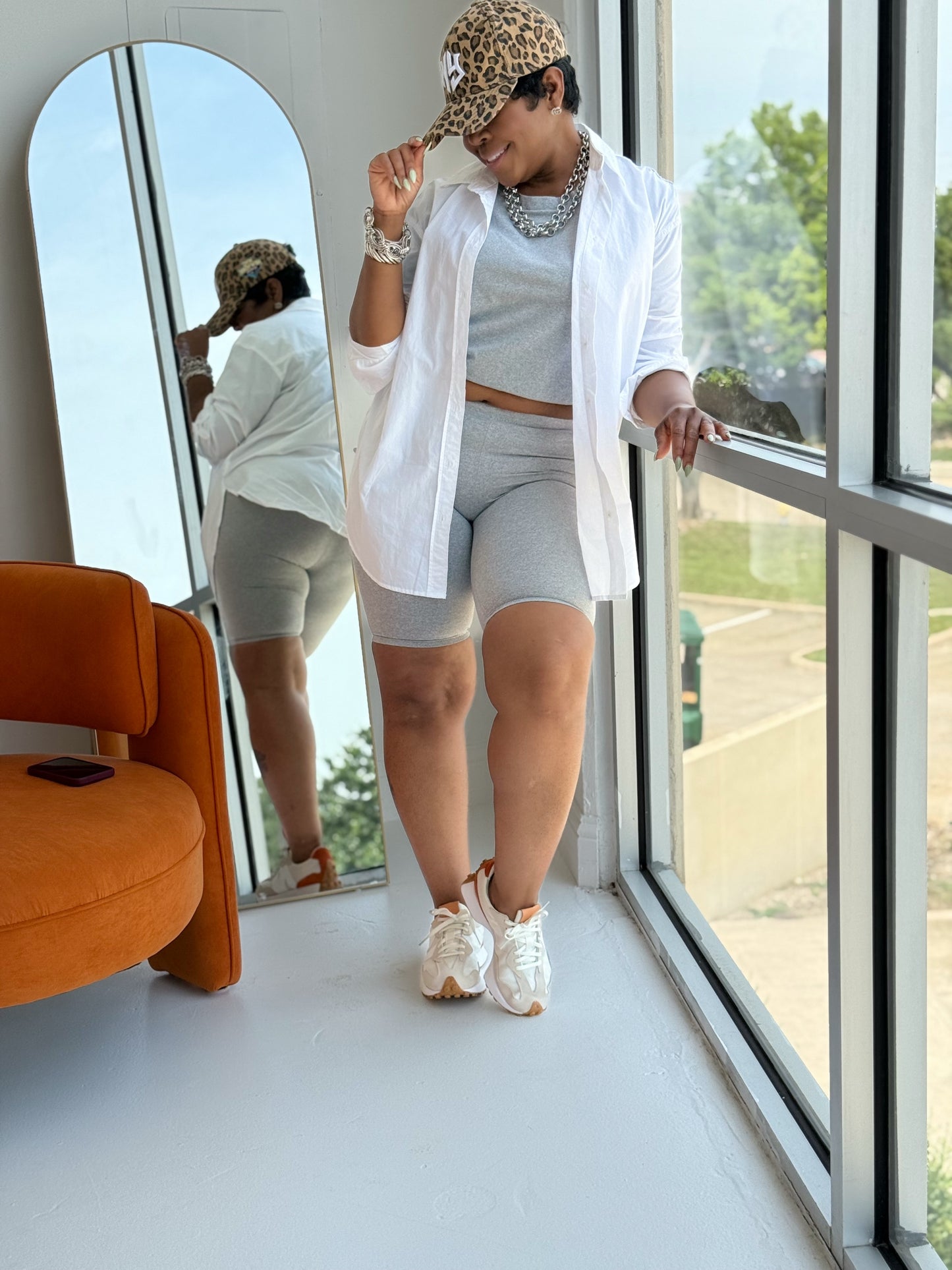 Lounge Biker Short Set