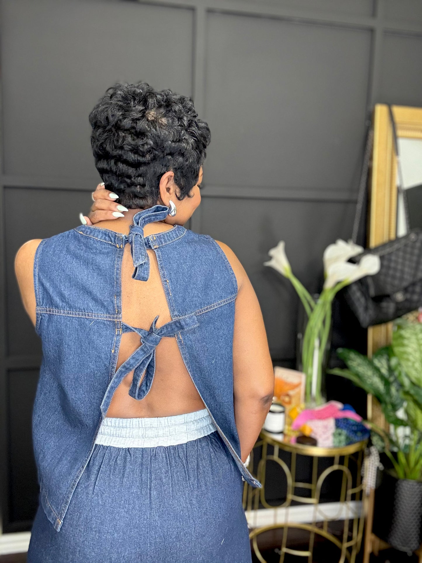 I See You Denim Top