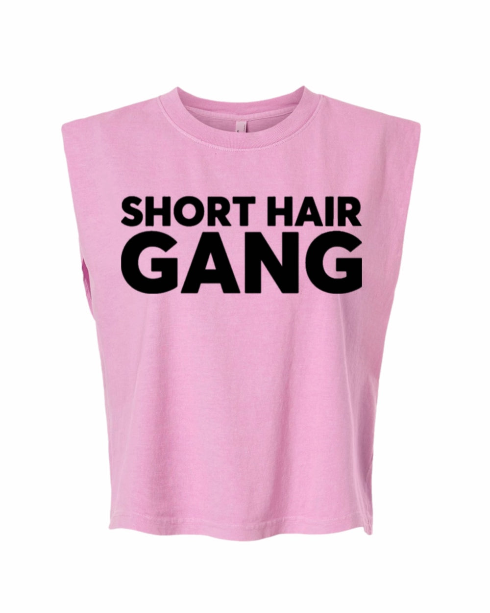Short Hair Gang Muscle Tank Tee (Black)