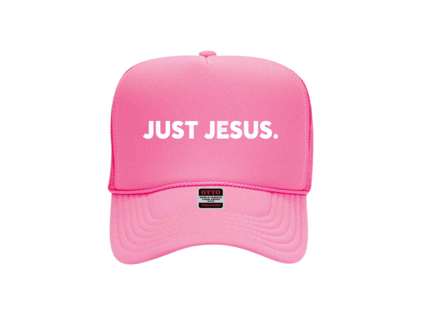 Just Jesus Trucker (White)