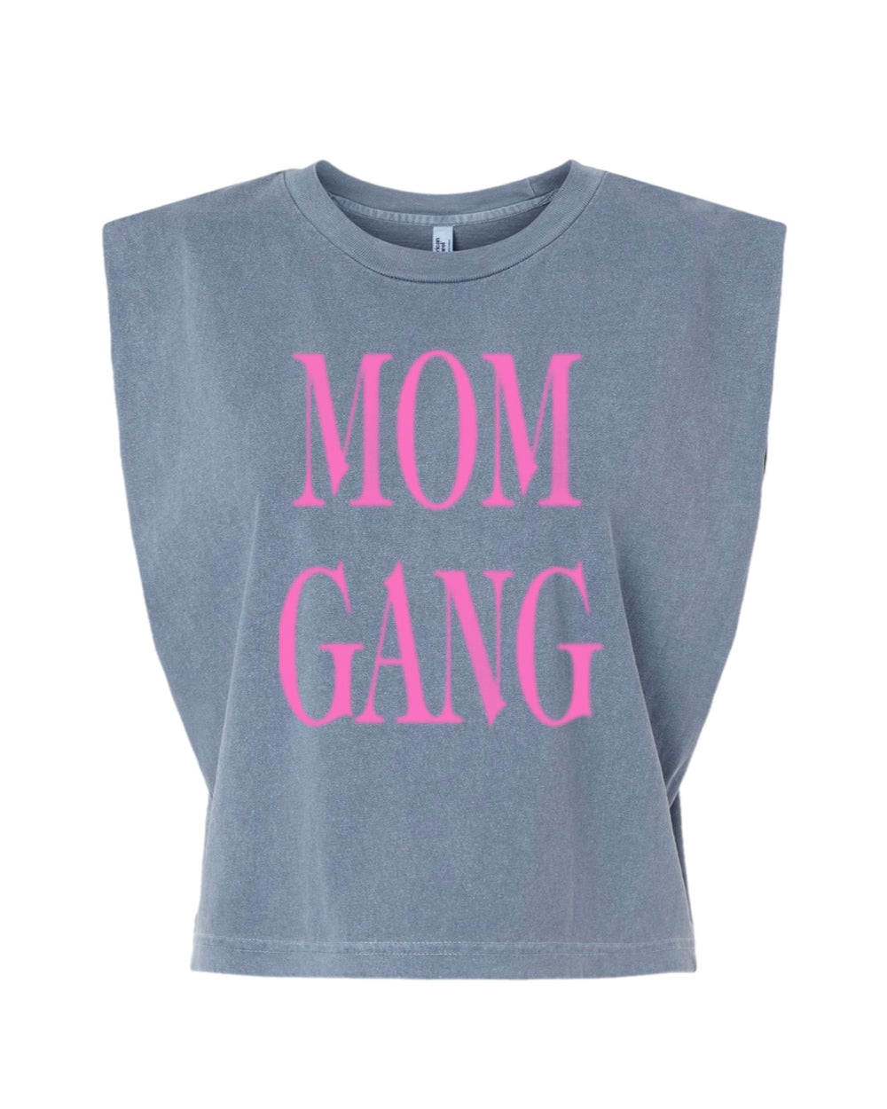 Mom Gang Muscle Tee (Pink)