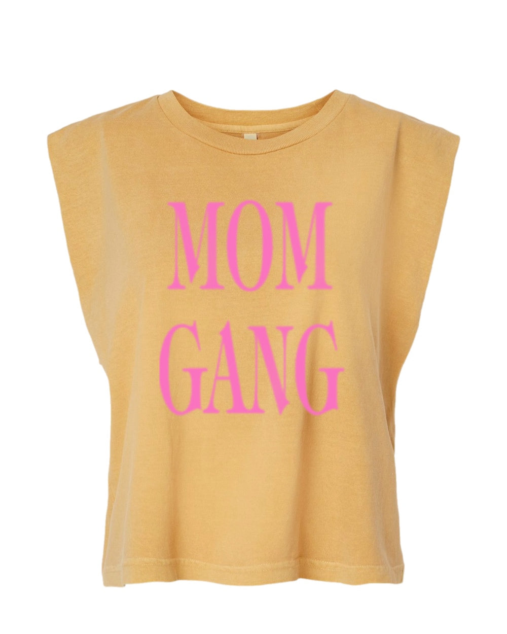 Mom Gang Muscle Tee (Pink)