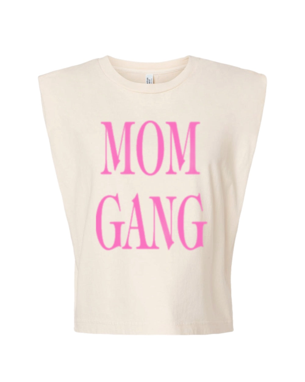 Mom Gang Muscle Tee (Pink)