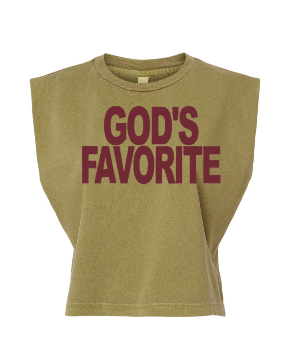 God's Favorite Muscle Tee ( Maroon)