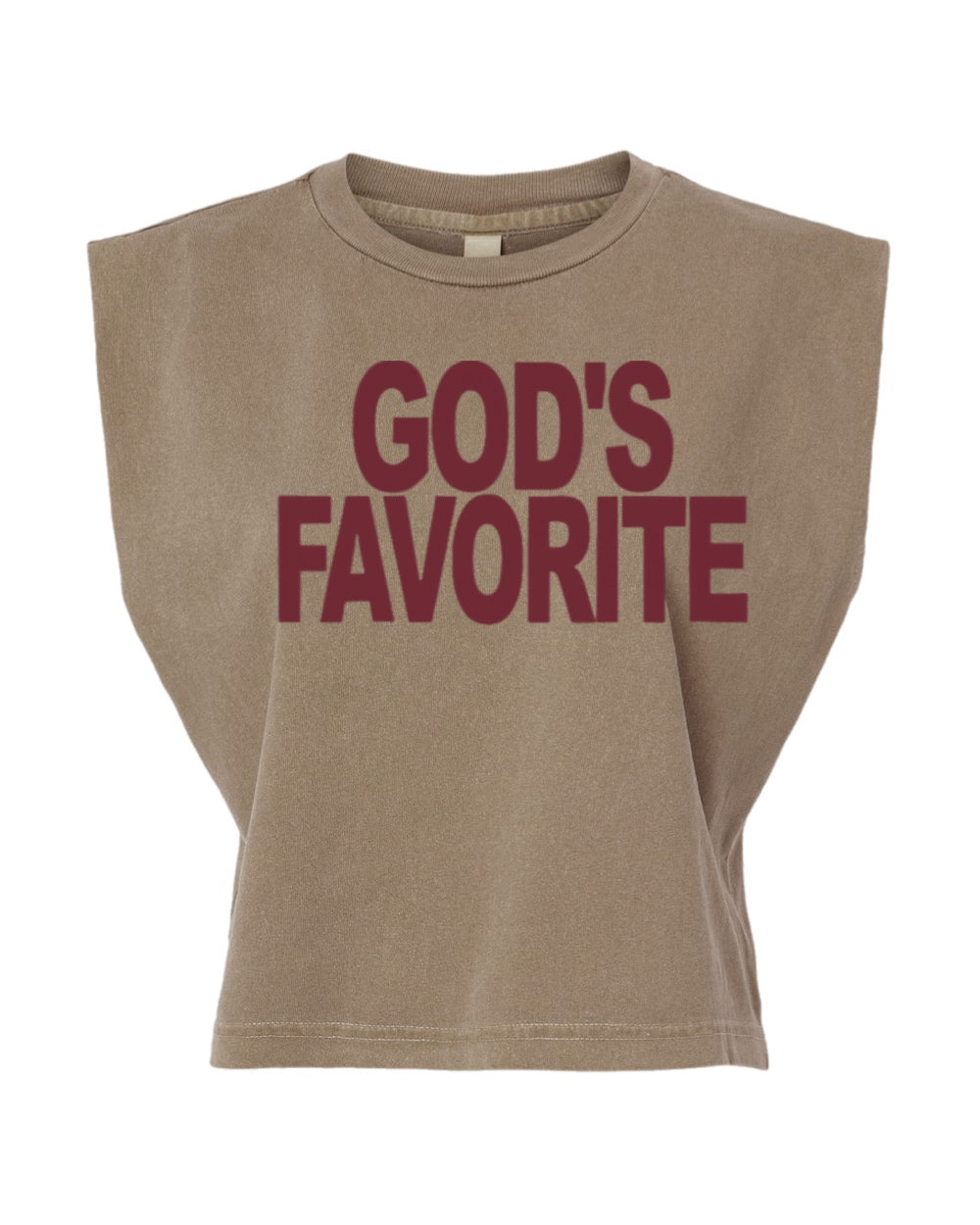 God's Favorite Muscle Tee ( Maroon)