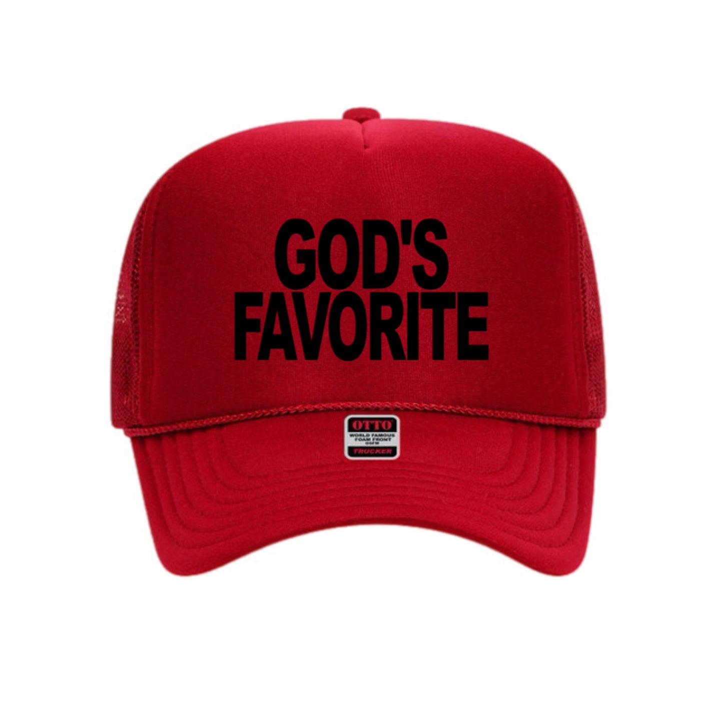 God's Favorite Trucker Hat ( Black)