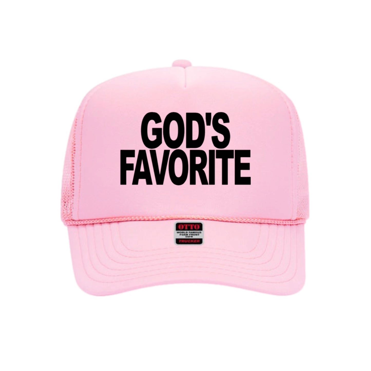 God's Favorite Trucker Hat ( Black)