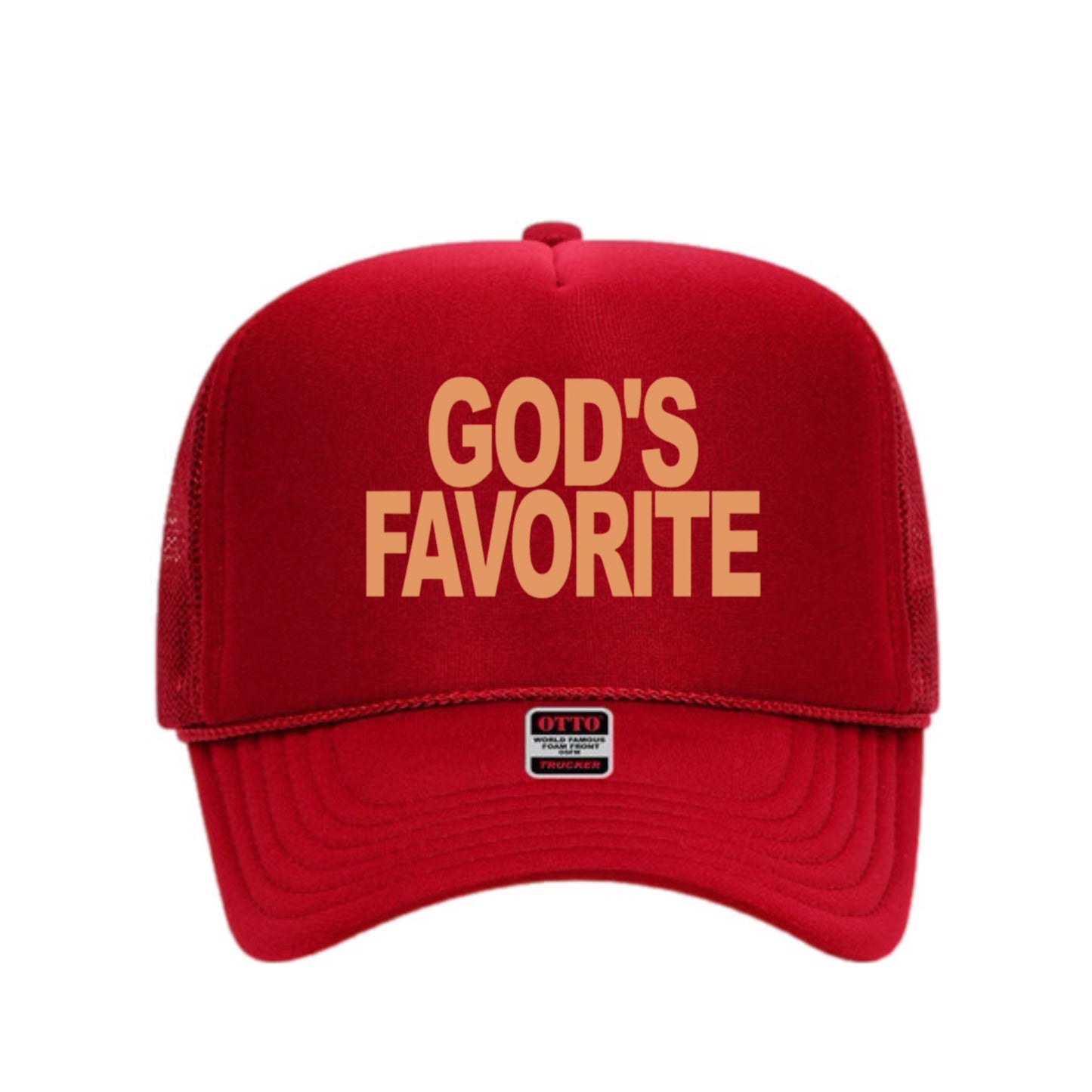 God's Favorite Trucker Hat (Tan)