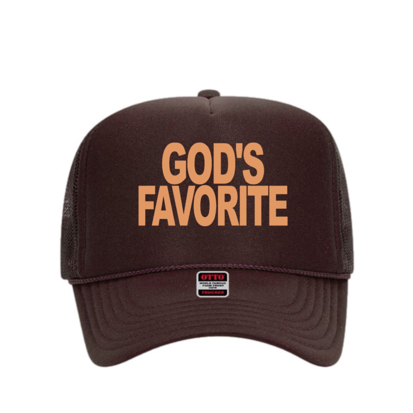 God's Favorite Trucker Hat (Tan)