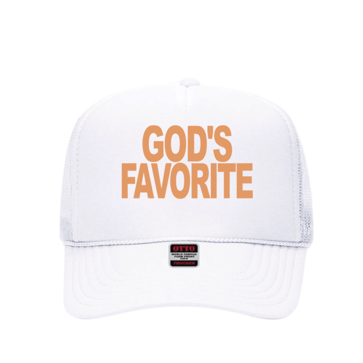 God's Favorite Trucker Hat (Tan)