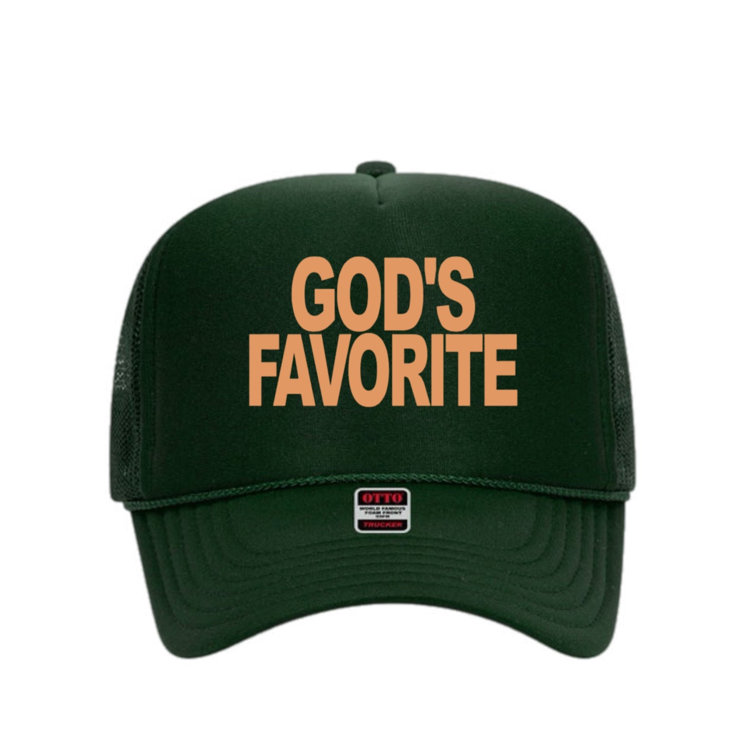 God's Favorite Trucker Hat (Tan)