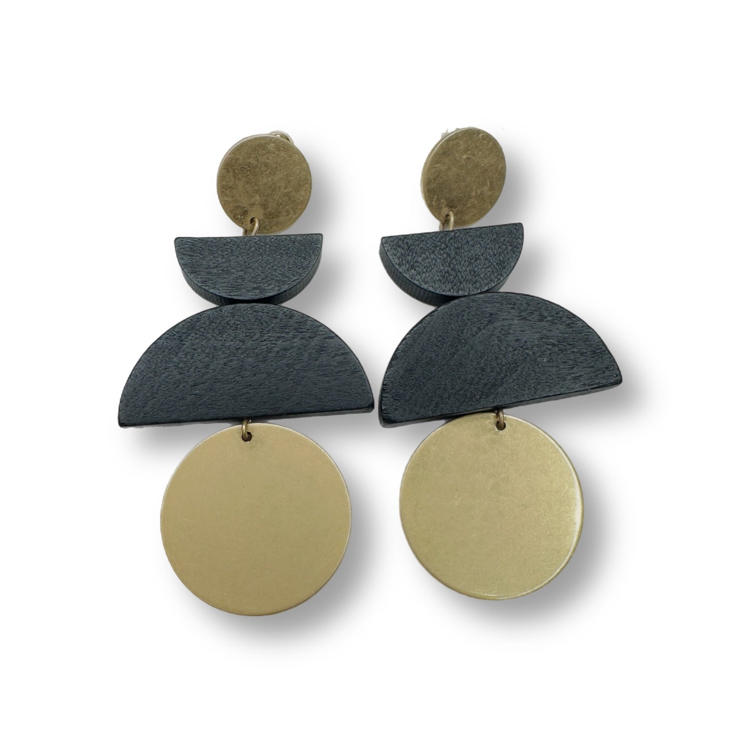 Artesian Geometric Gold Earrings