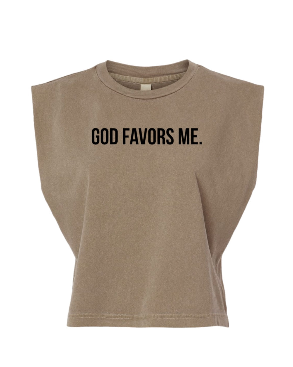 God Favors Me Faded Tank (Black)