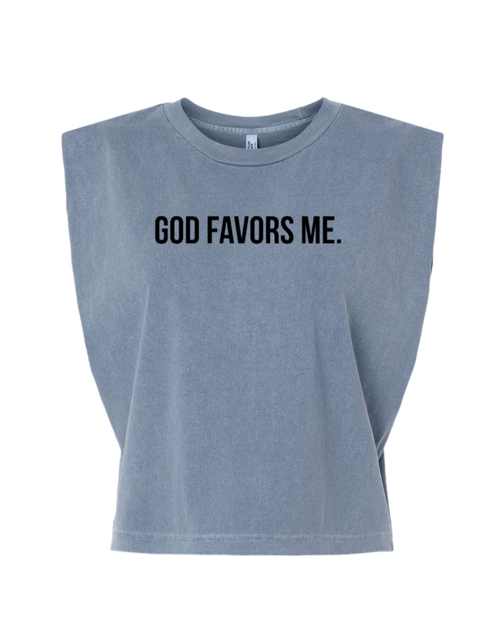 God Favors Me Faded Tank (Black)