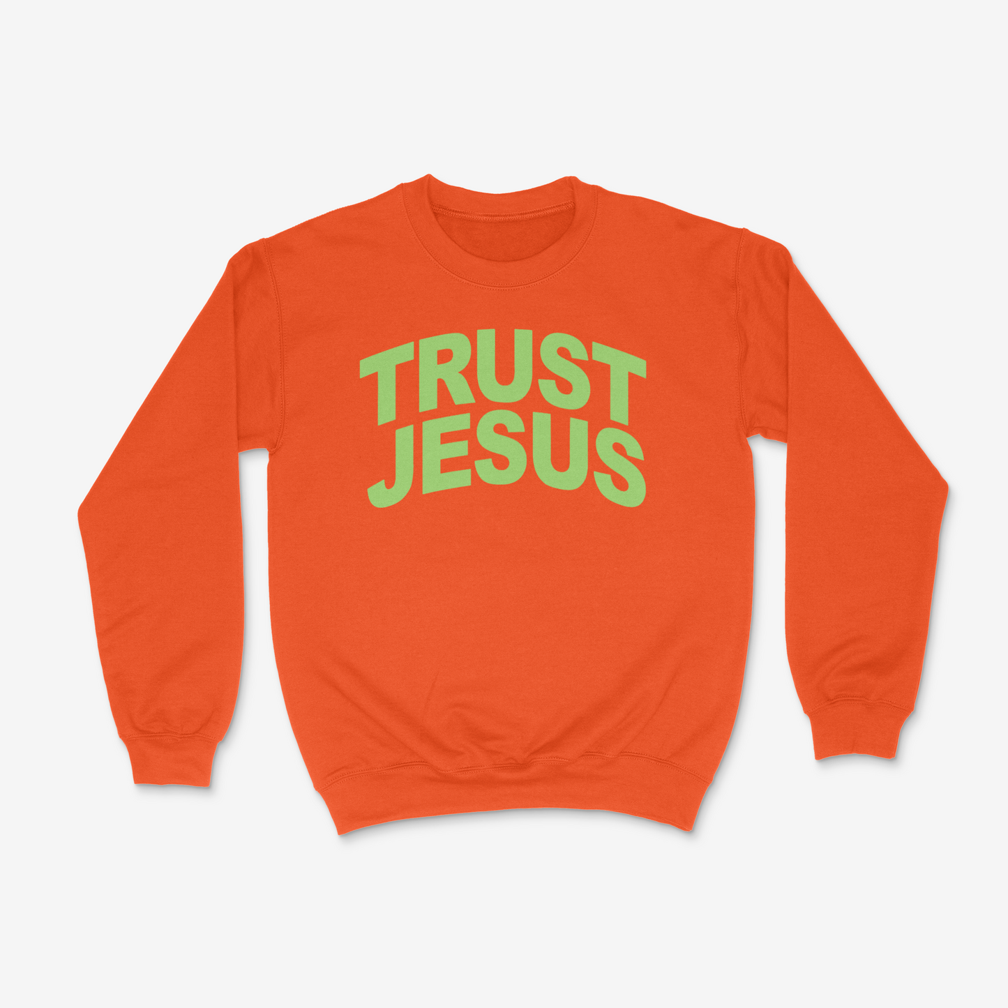 Trust Jesus Crewneck (Light Green)