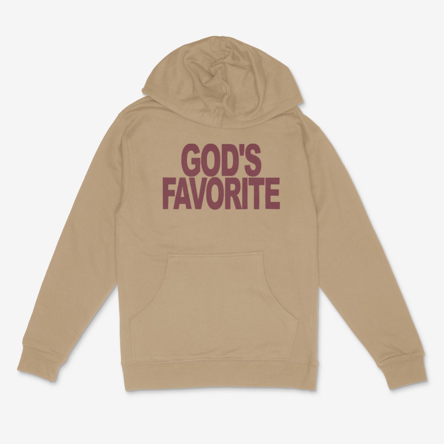 God's Favorite Bold (Maroon) Hoodie