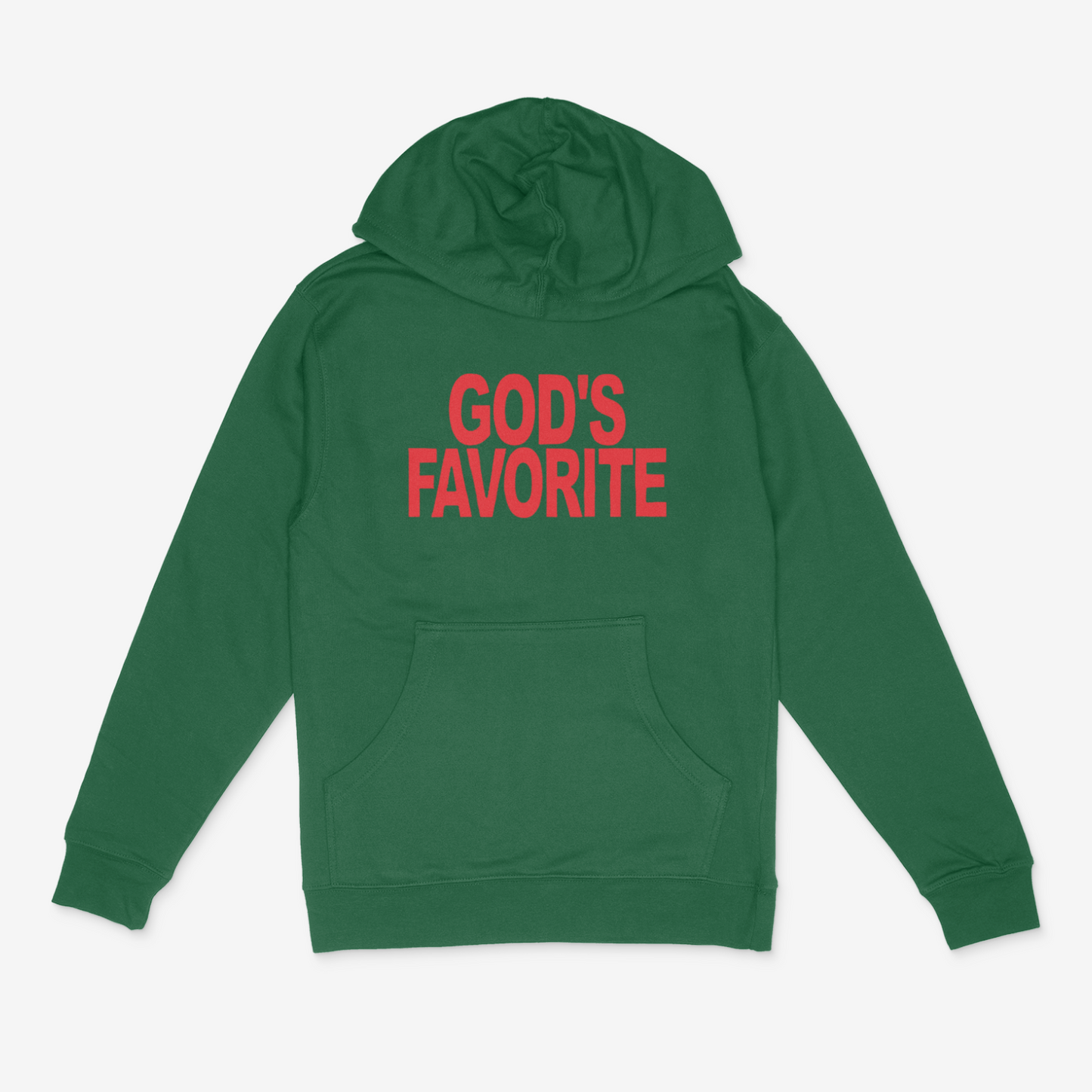 God's Favorite Hoodie ( Red)