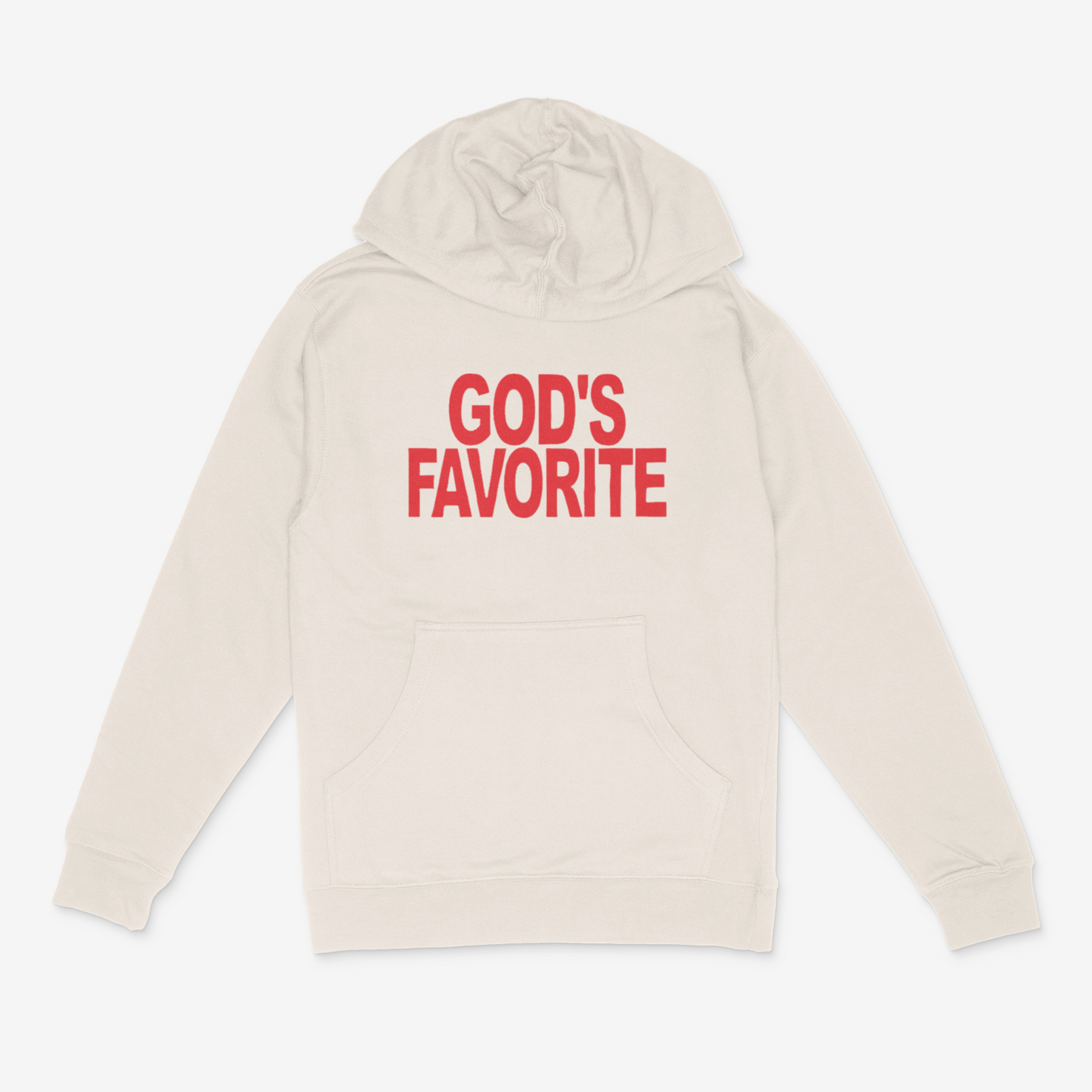 God's Favorite Hoodie ( Red)