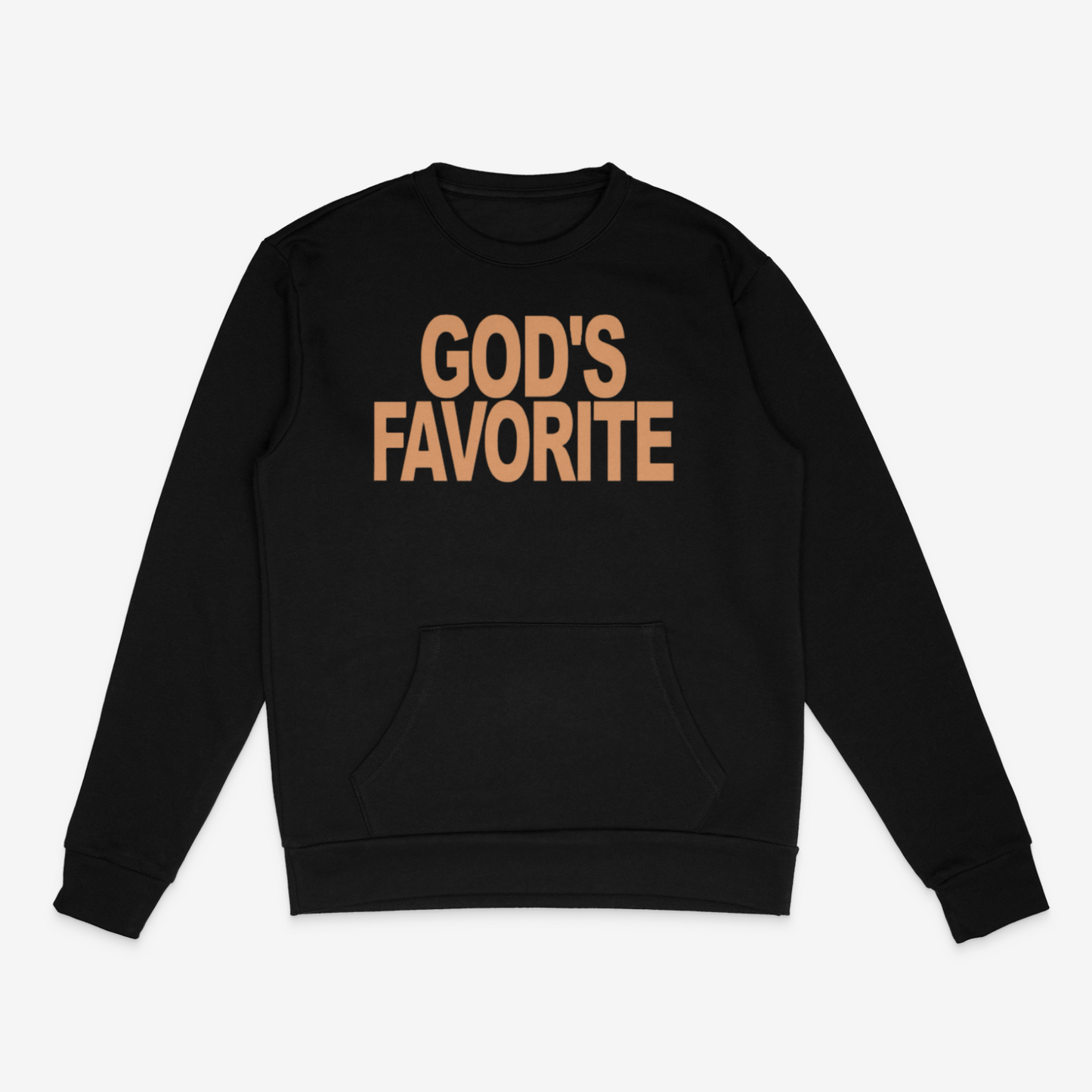 God's Favorite Bold Crewneck w/ Pockets (Tan)