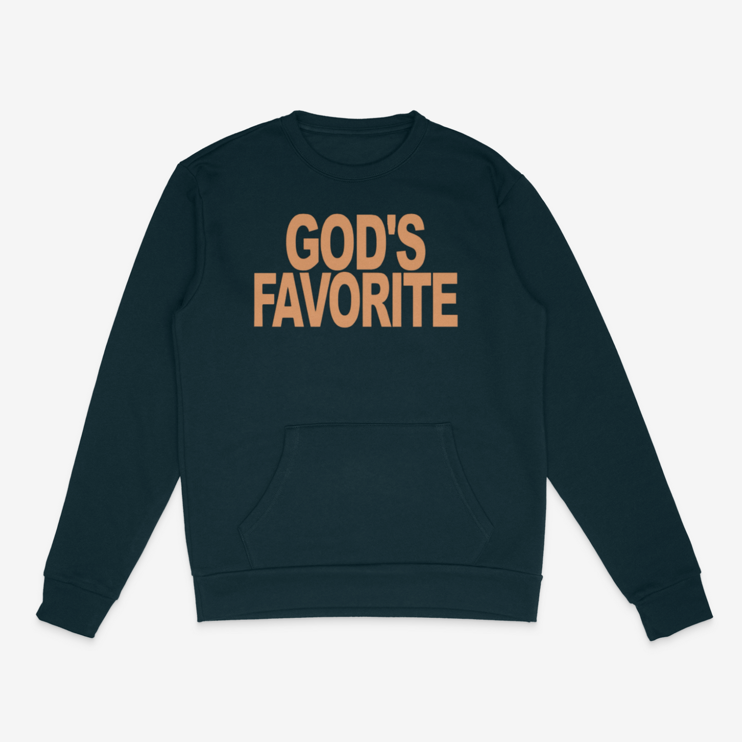God's Favorite Bold Crewneck w/ Pockets (Tan)