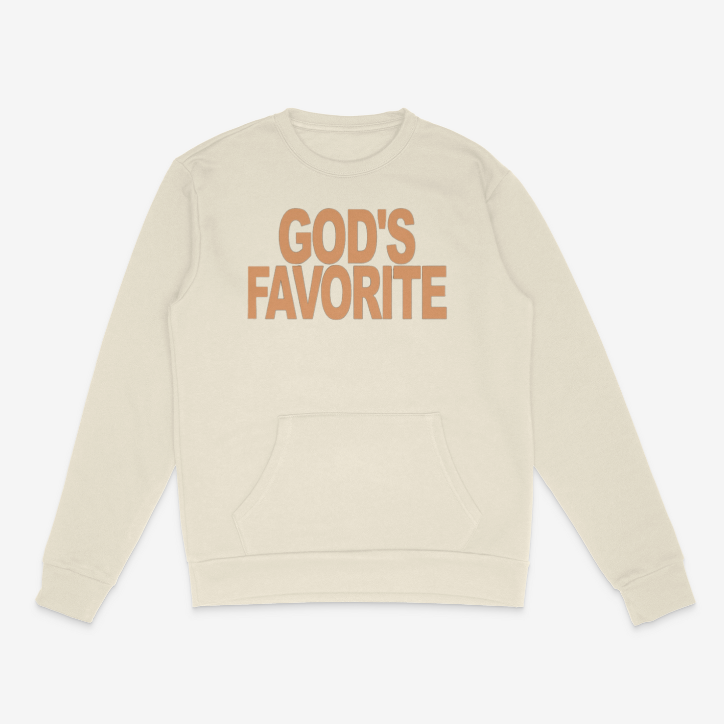 God's Favorite Bold Crewneck w/ Pockets (Tan)