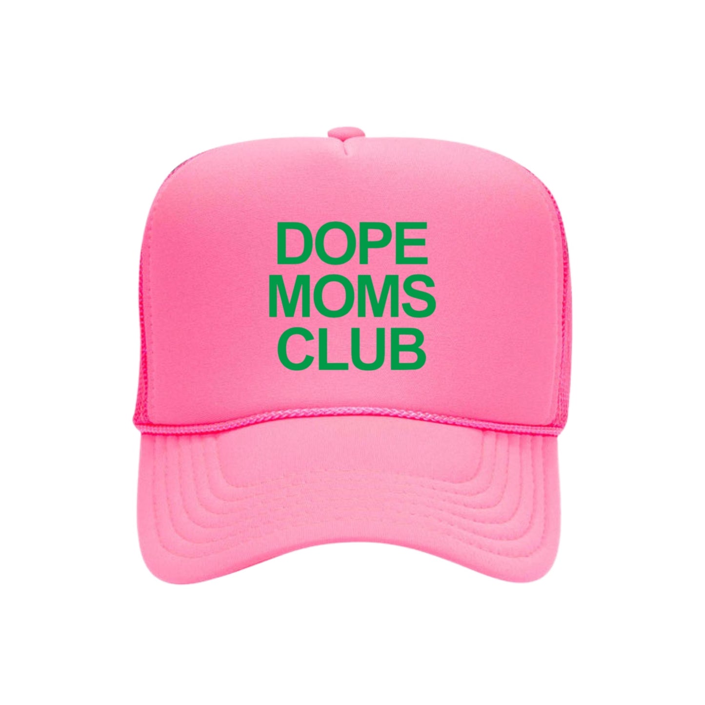 Dope Mom Club Trucker Hat (Green)