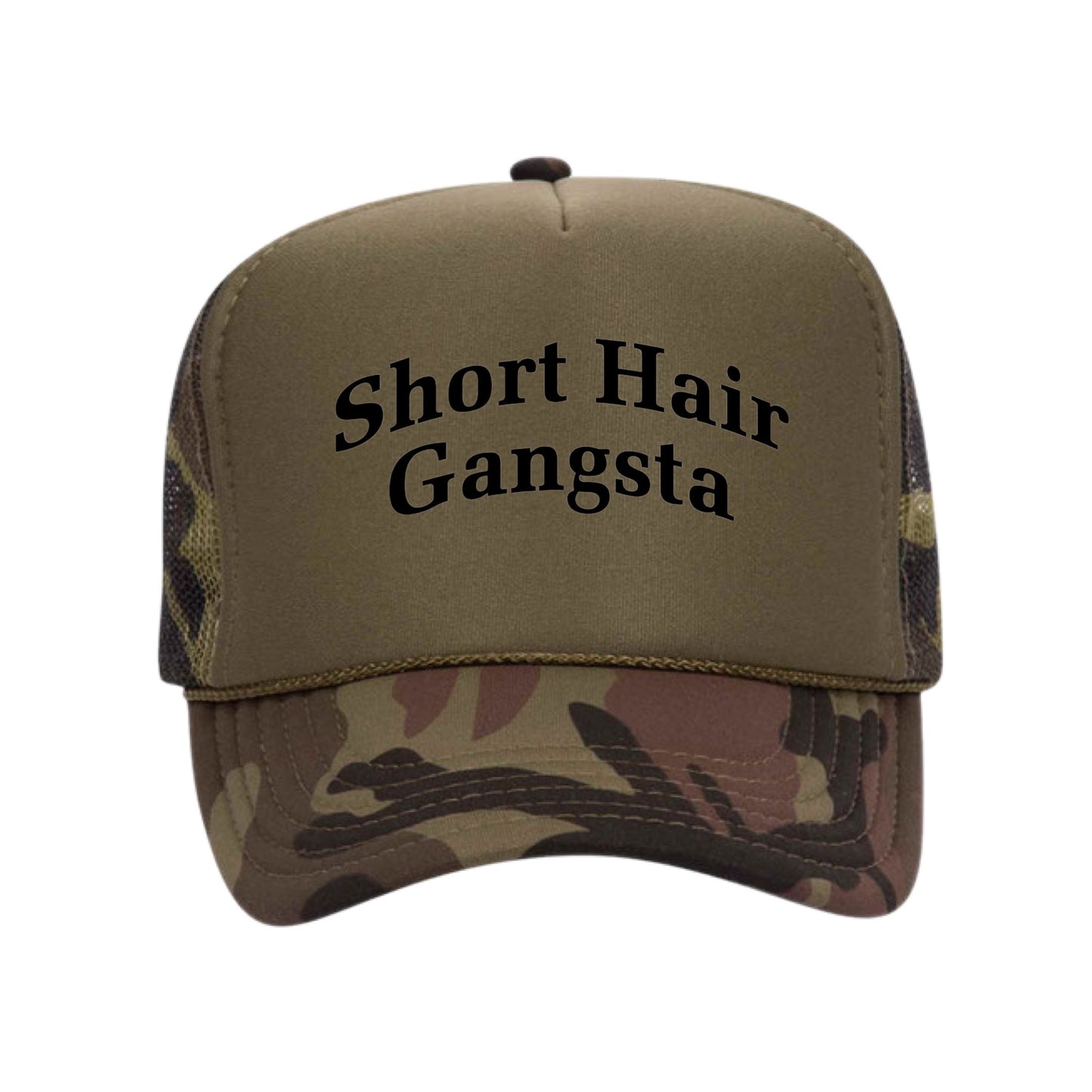 Short Hair Gangsta Trucker Hat