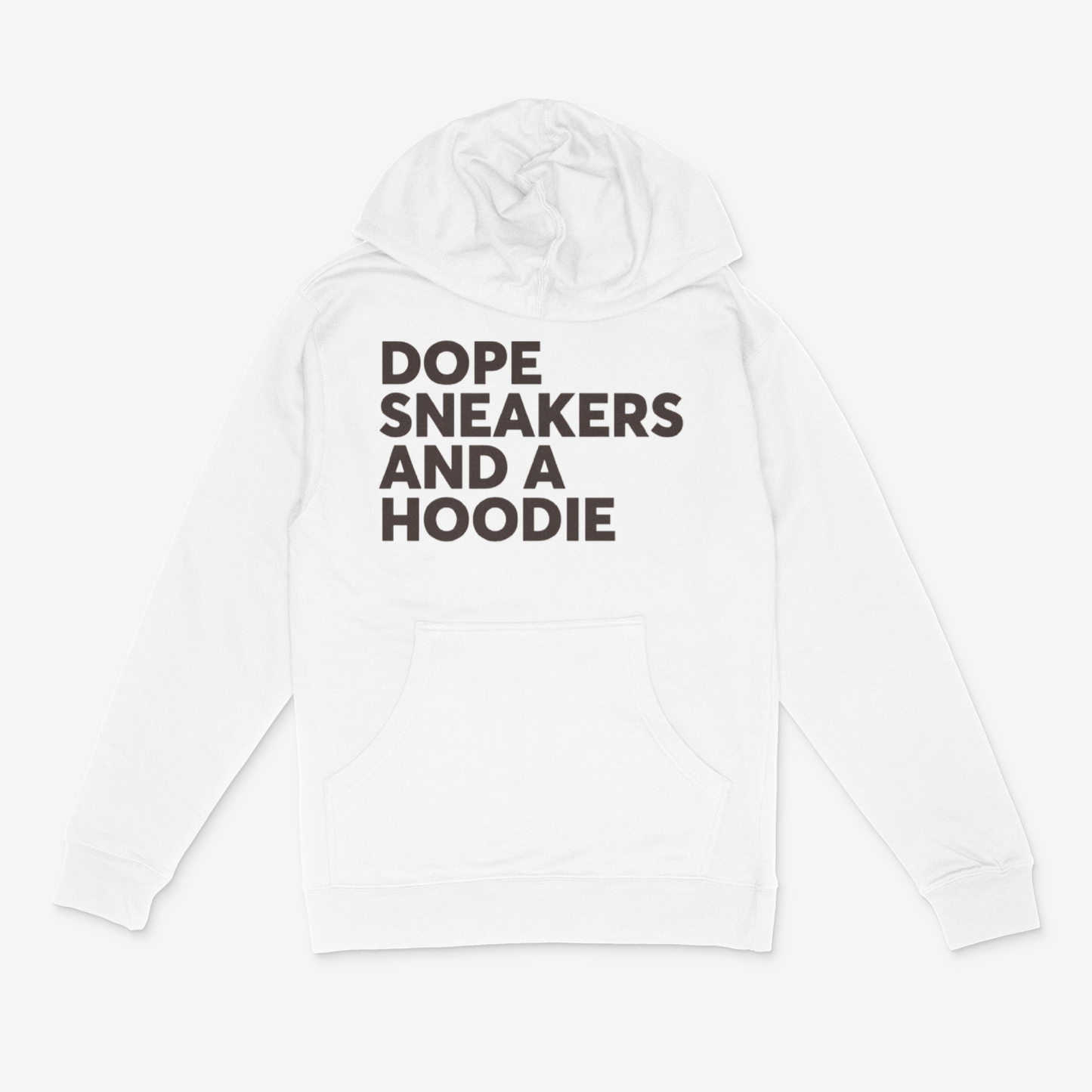 Dope Sneakers and A Hoodie (Chocolate Brown)