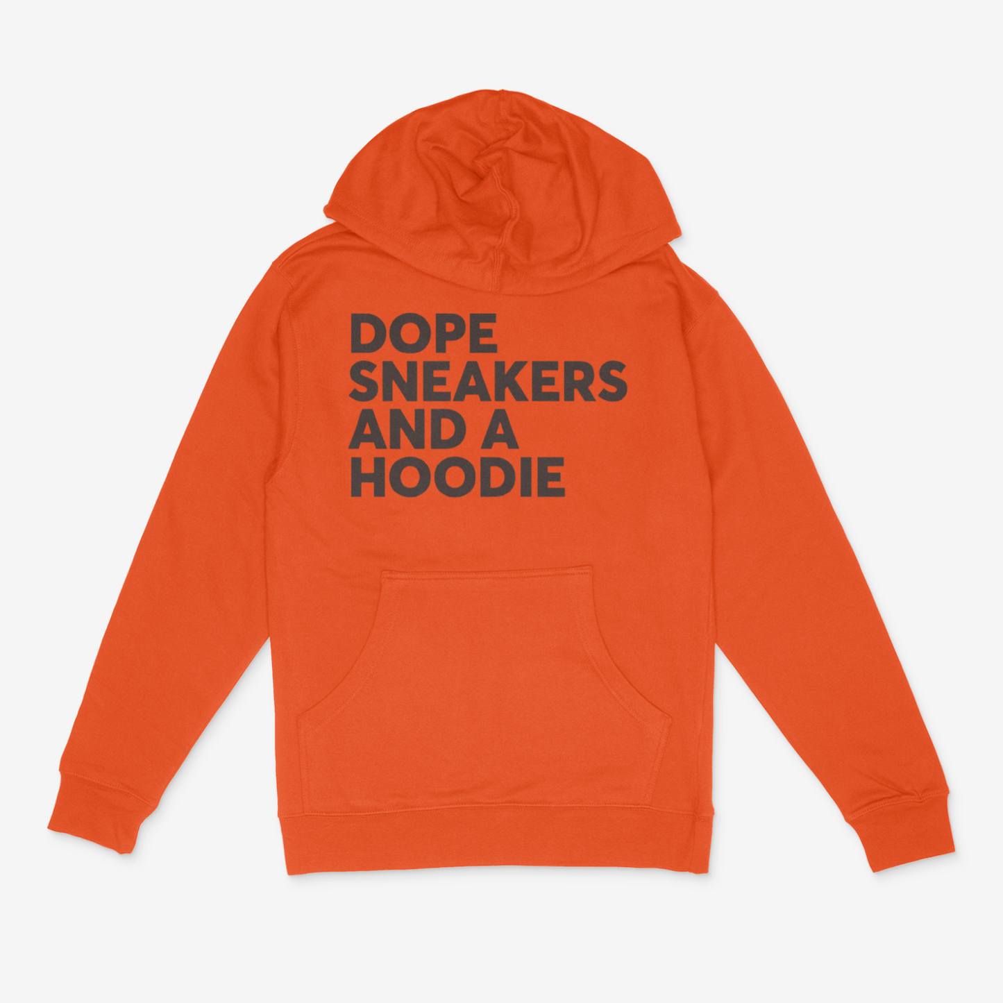 Dope Sneakers and A Hoodie (Chocolate Brown)