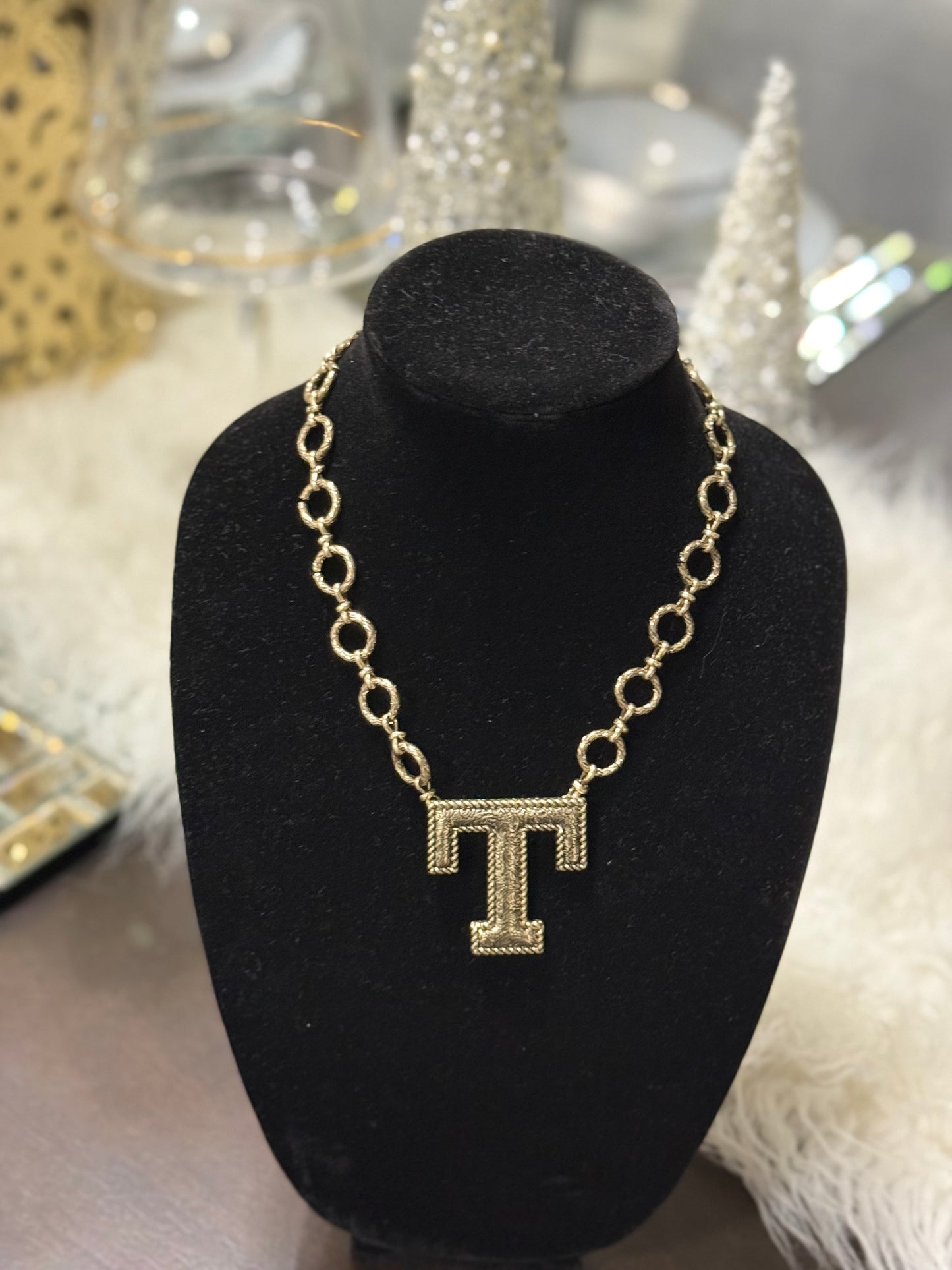 Initial Pendant Necklace