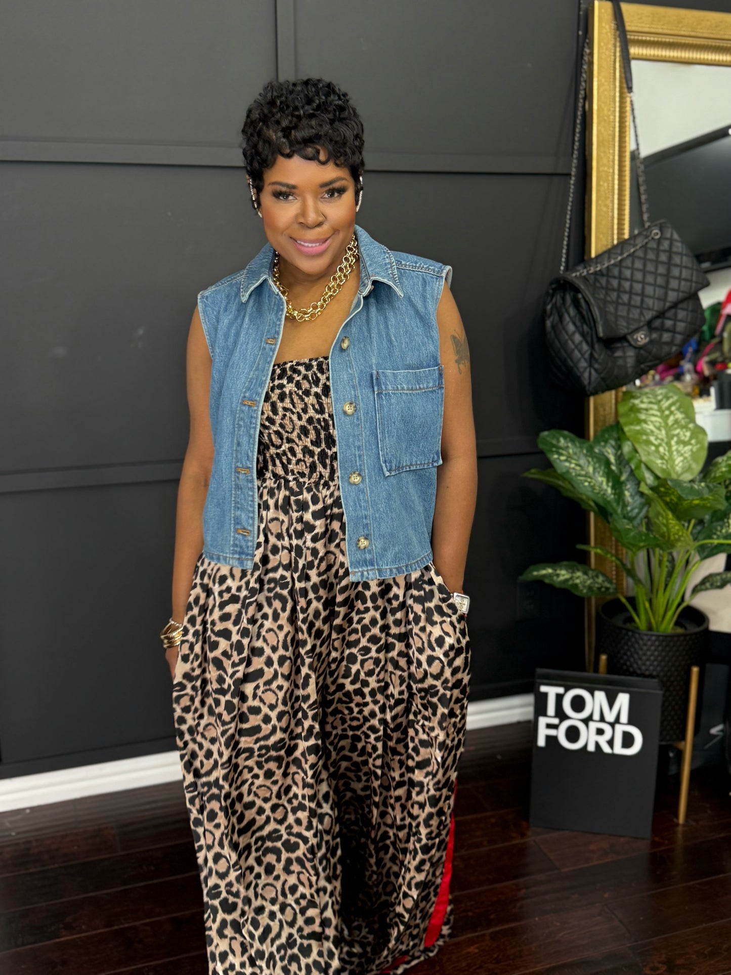 Catching Feelings Leopard Romper