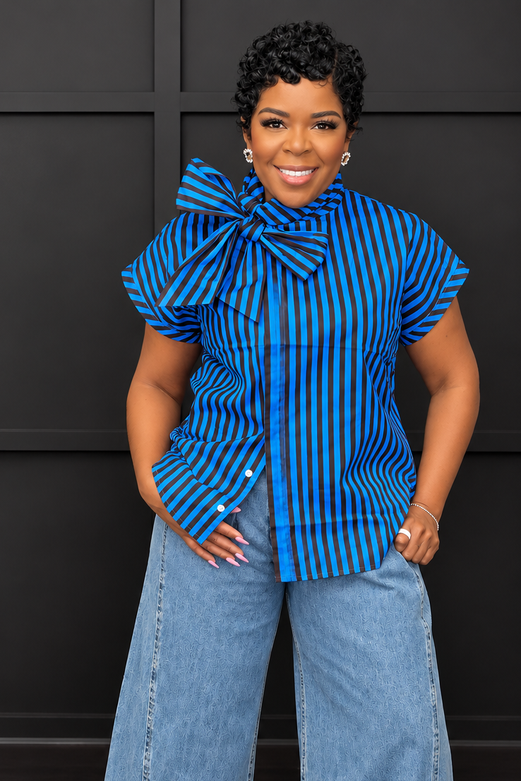 Bow Down Stripe Shirt