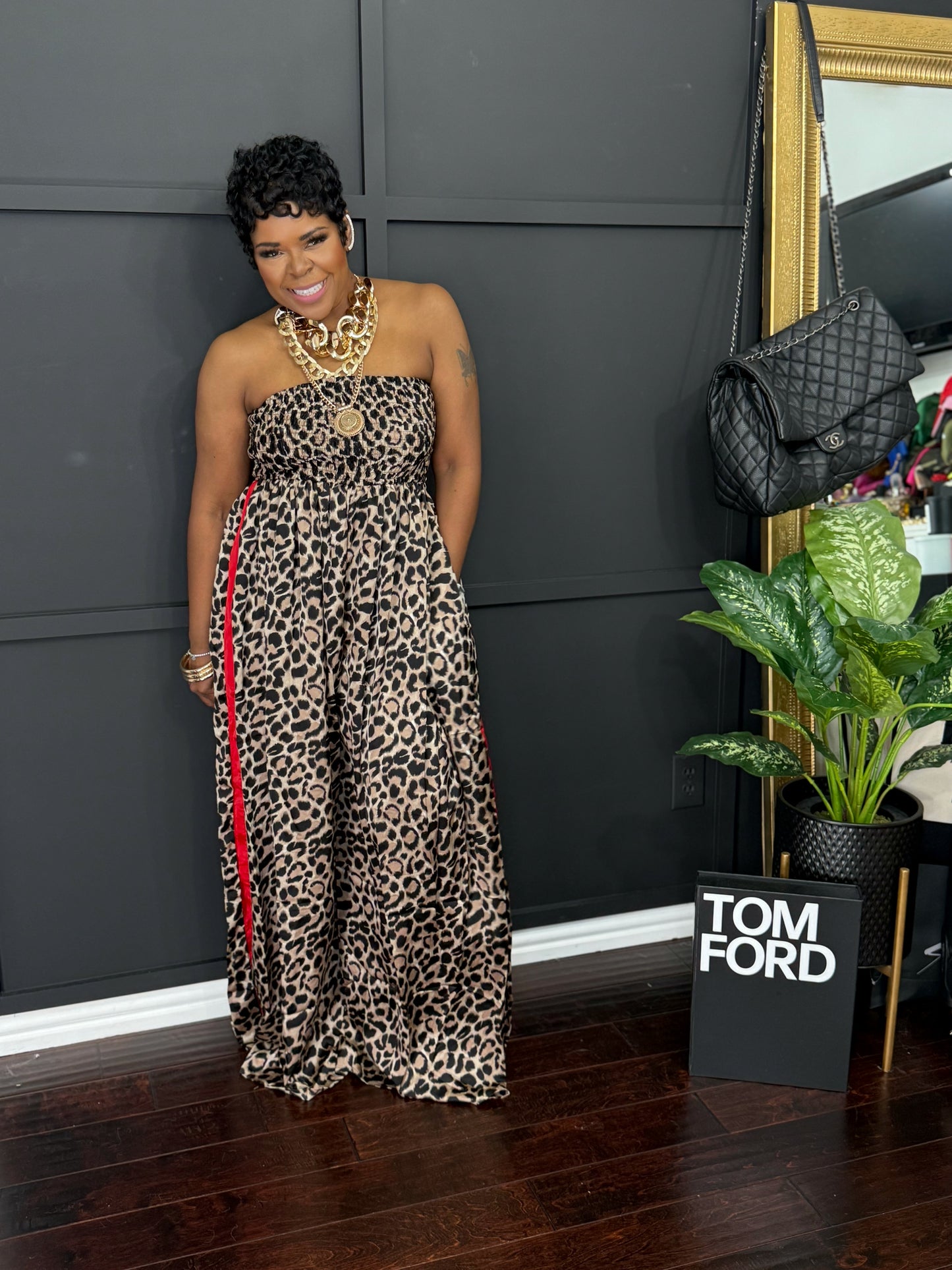 Catching Feelings Leopard Romper
