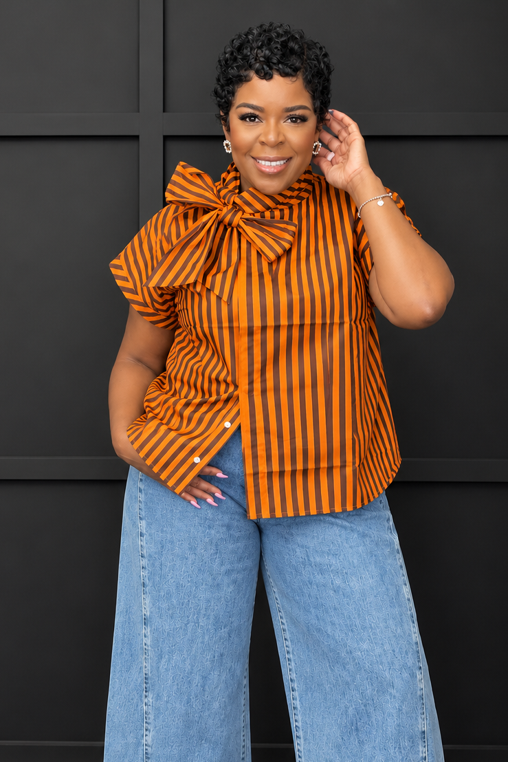 Bow Down Stripe Shirt