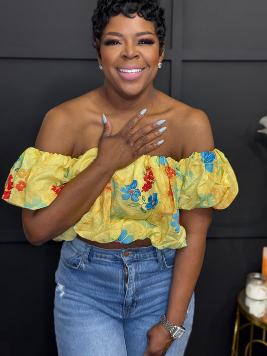 Sunshine Off The Shoulder Top