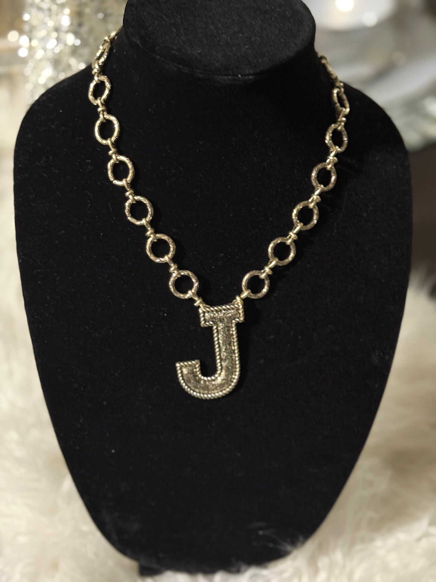 Initial Pendant Necklace