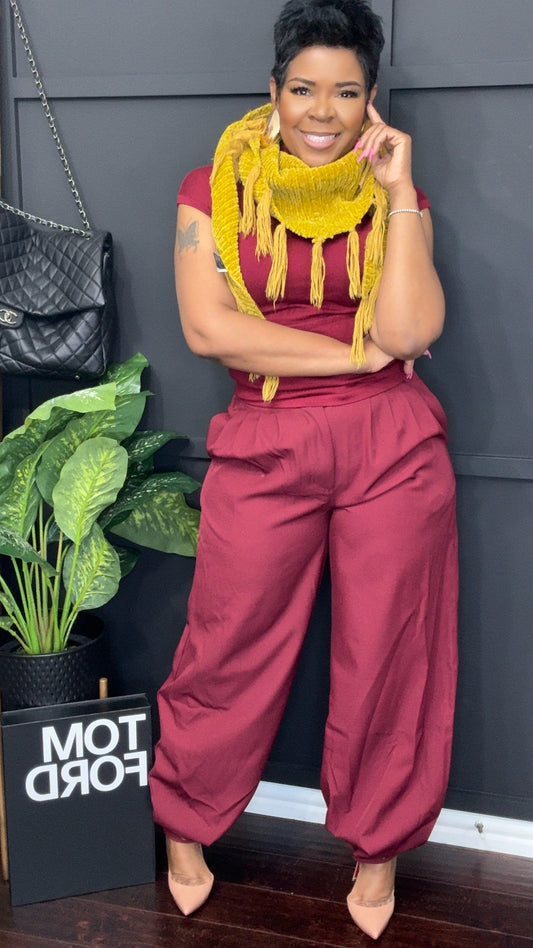 Wine It Down Pants Set