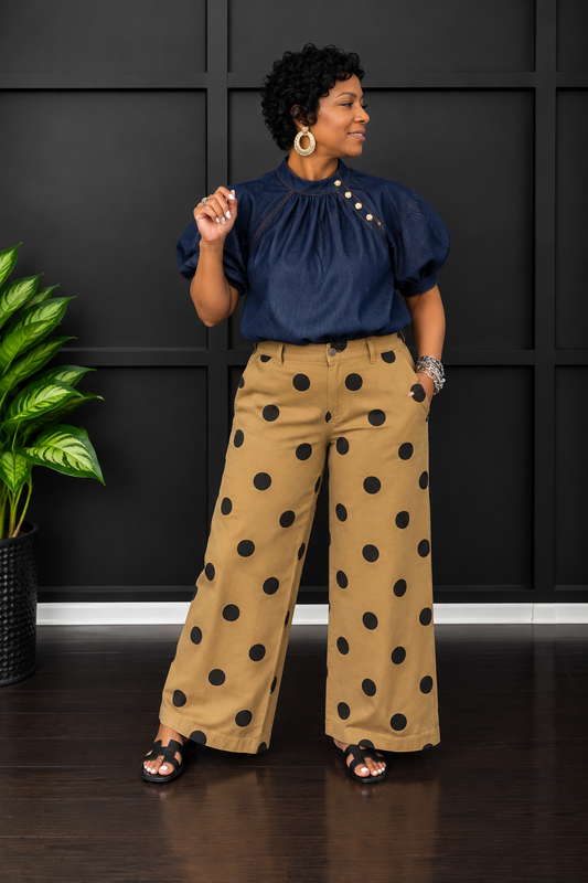 Dot Com Barrel Pants