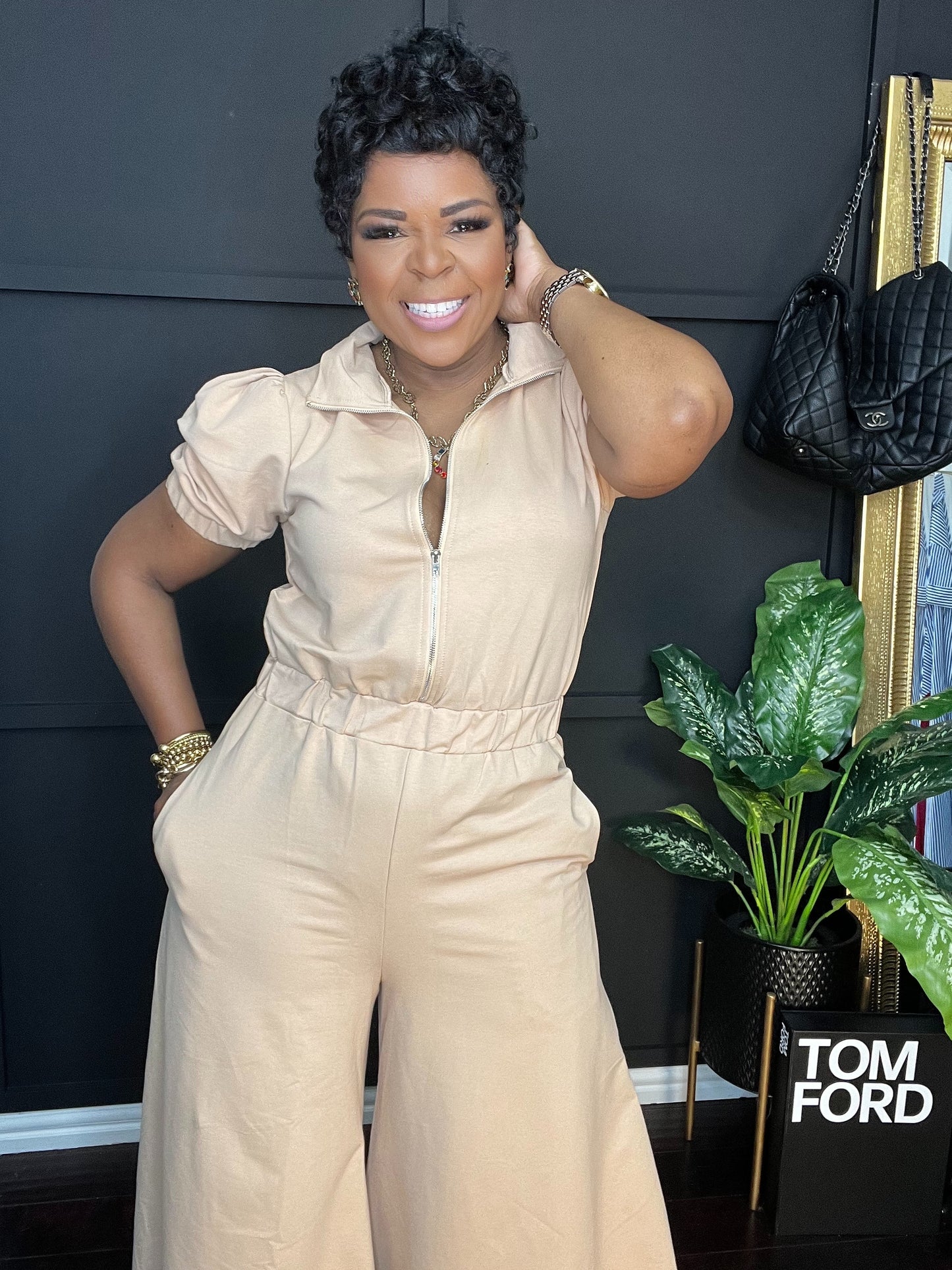 Making Moves Puff Sleeve Jumpsuit