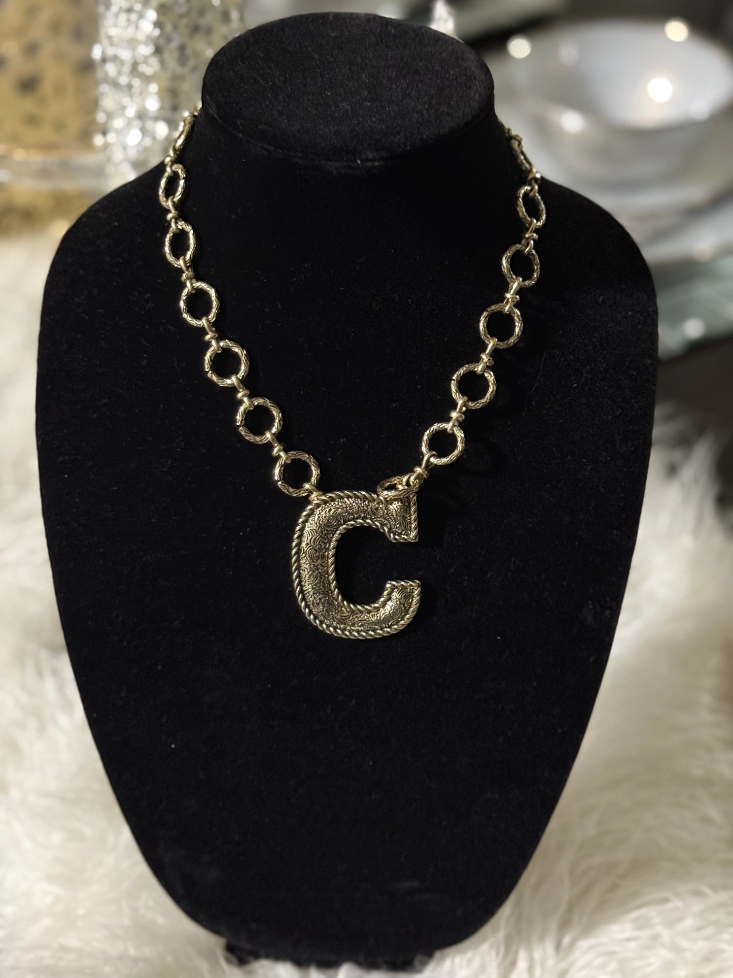 Initial Pendant Necklace