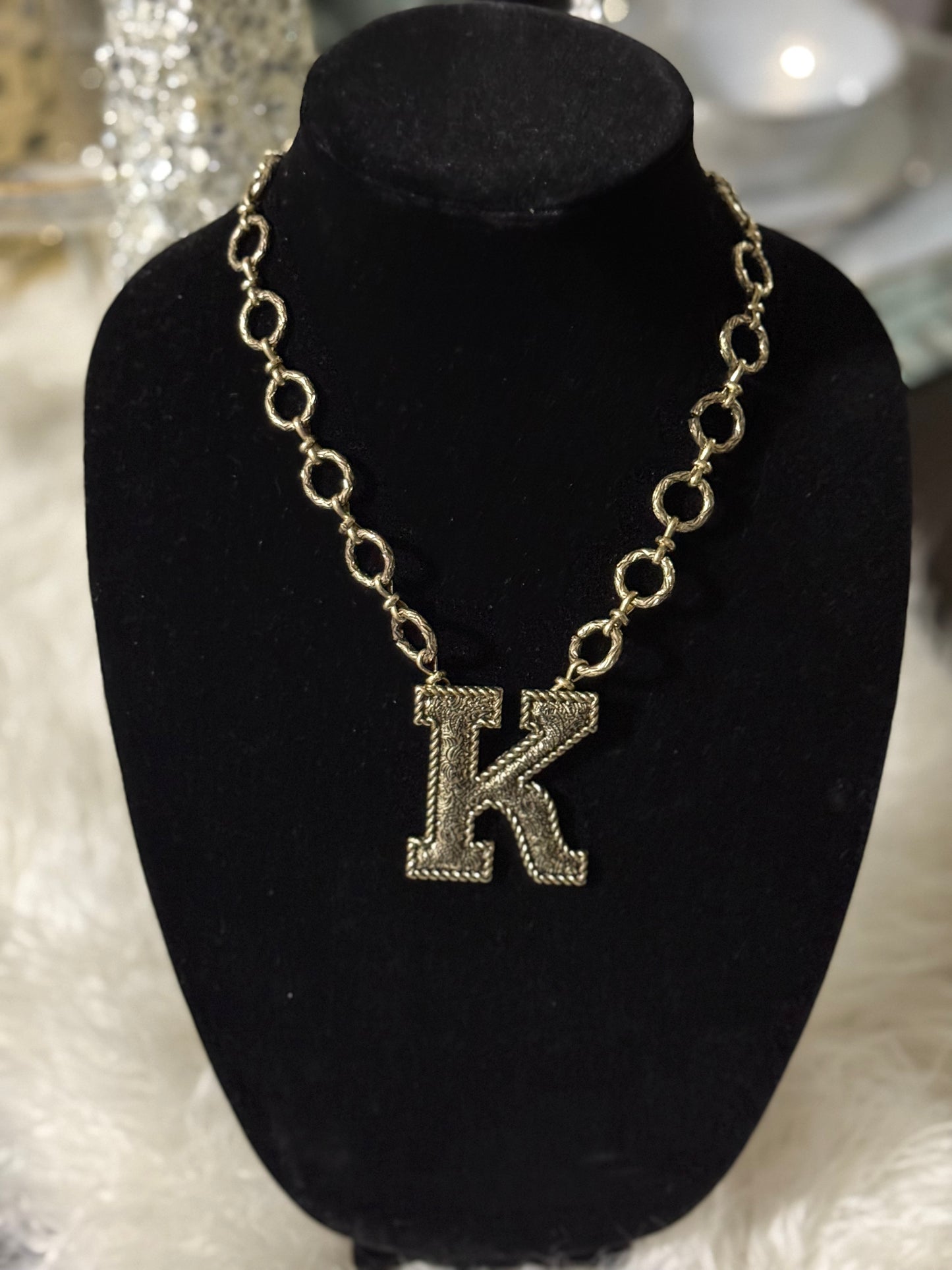 Initial Pendant Necklace