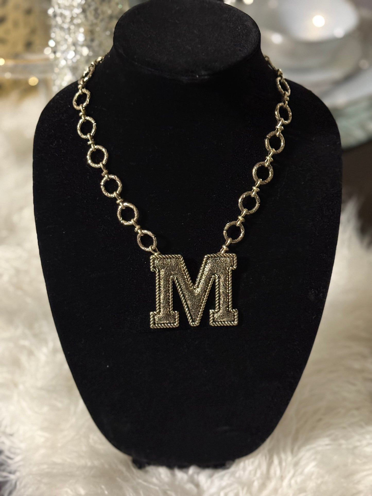 Initial Pendant Necklace