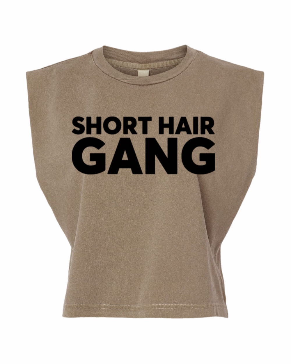 Short Hair Gang Muscle Tank Tee (Black)