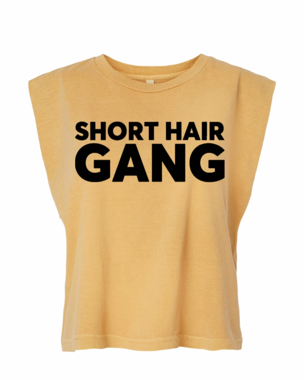 Short Hair Gang Muscle Tank Tee (Black)