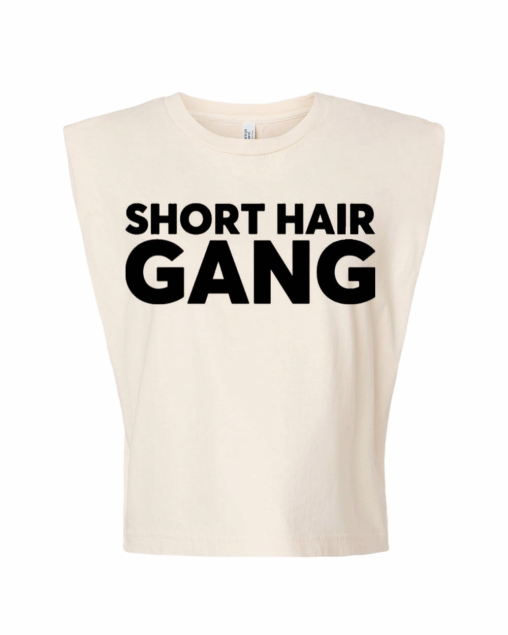 Short Hair Gang Muscle Tank Tee (Black)