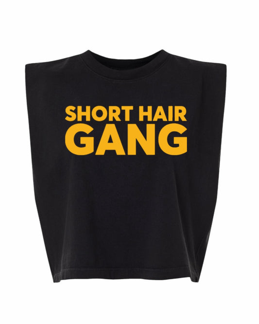 Short Hair Gang Muscle Tank Tee (Yellow)