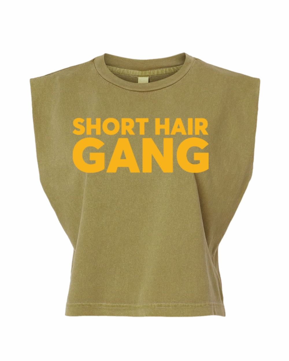 Short Hair Gang Muscle Tank Tee (Yellow)