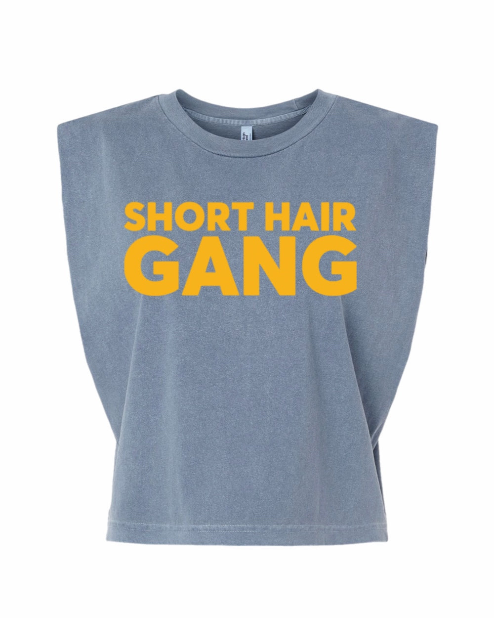 Short Hair Gang Muscle Tank Tee (Yellow)